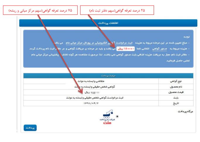 پرداخت در سامانه مودیان